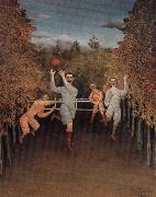Henri Rousseau fotbollsspelarna Germany oil painting artist